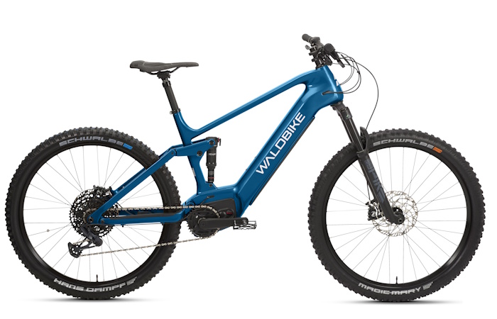 Waldbike Quercus Carbon Fully E-Bike in Blueberry Blue